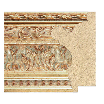 Rám  GARCIA - GOLD - Metalic antique - Masivní Rám